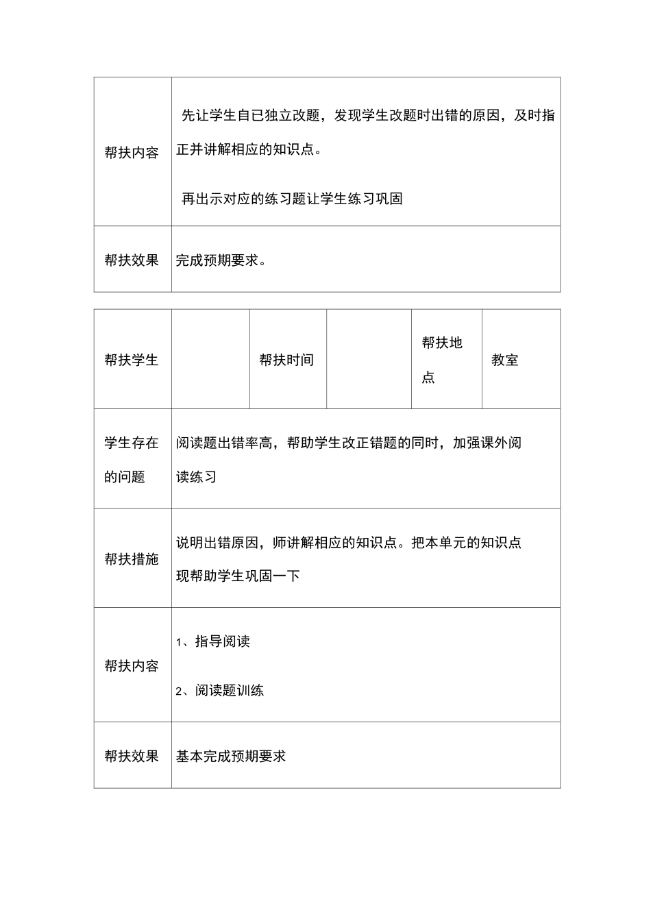 师生结对帮扶记录_第3页