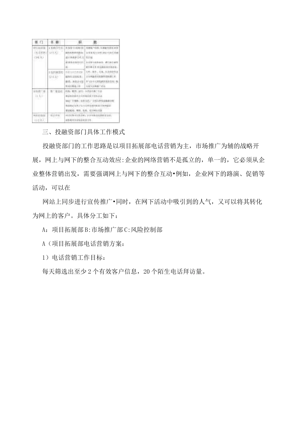 公司投融资部运营方案_第2页