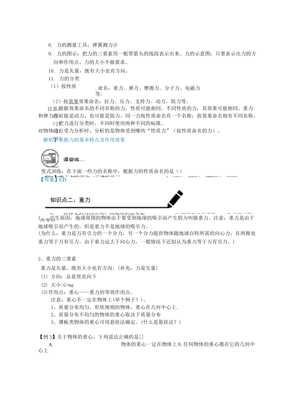 高中物理——几种常见的力_第3页