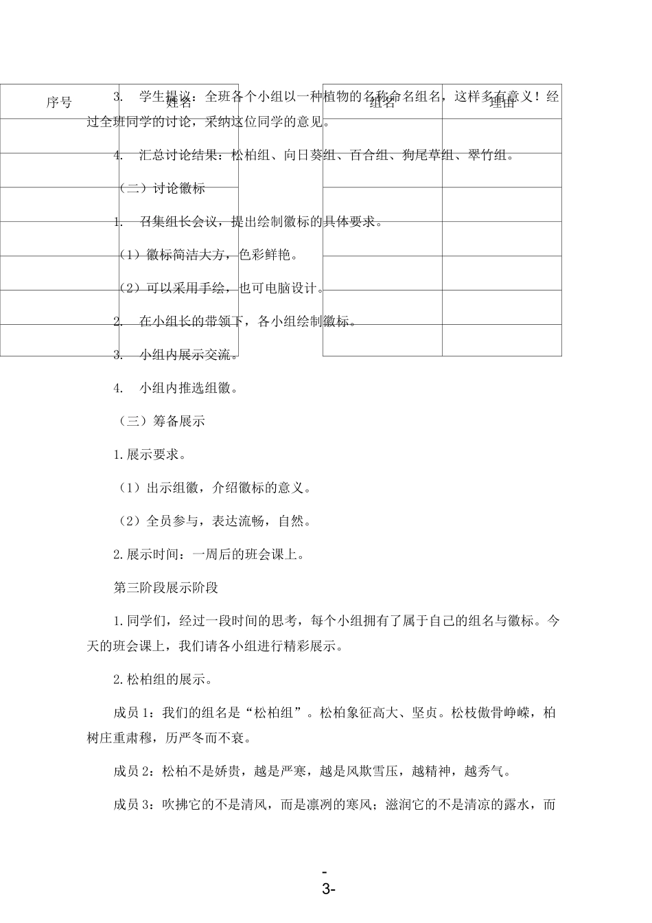 班级文化之小组文化建设方案——新学期,轻松经营班级!_第3页
