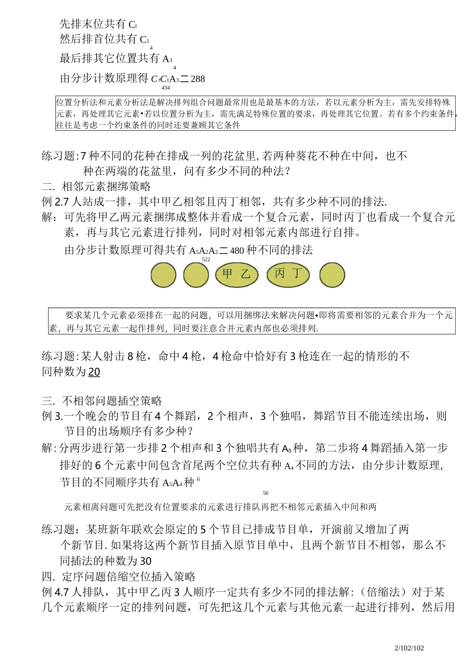 高中数学排列组合专题复习_第2页