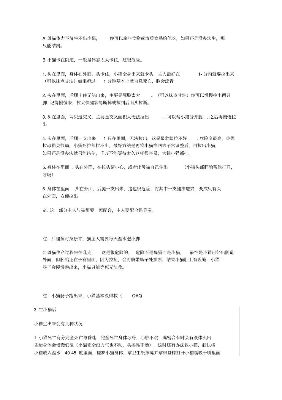 怎样给猫接生全套攻略_第3页