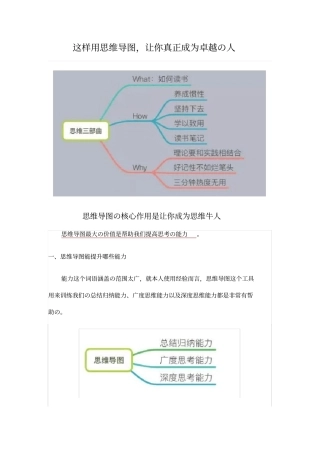思维导图知识分享