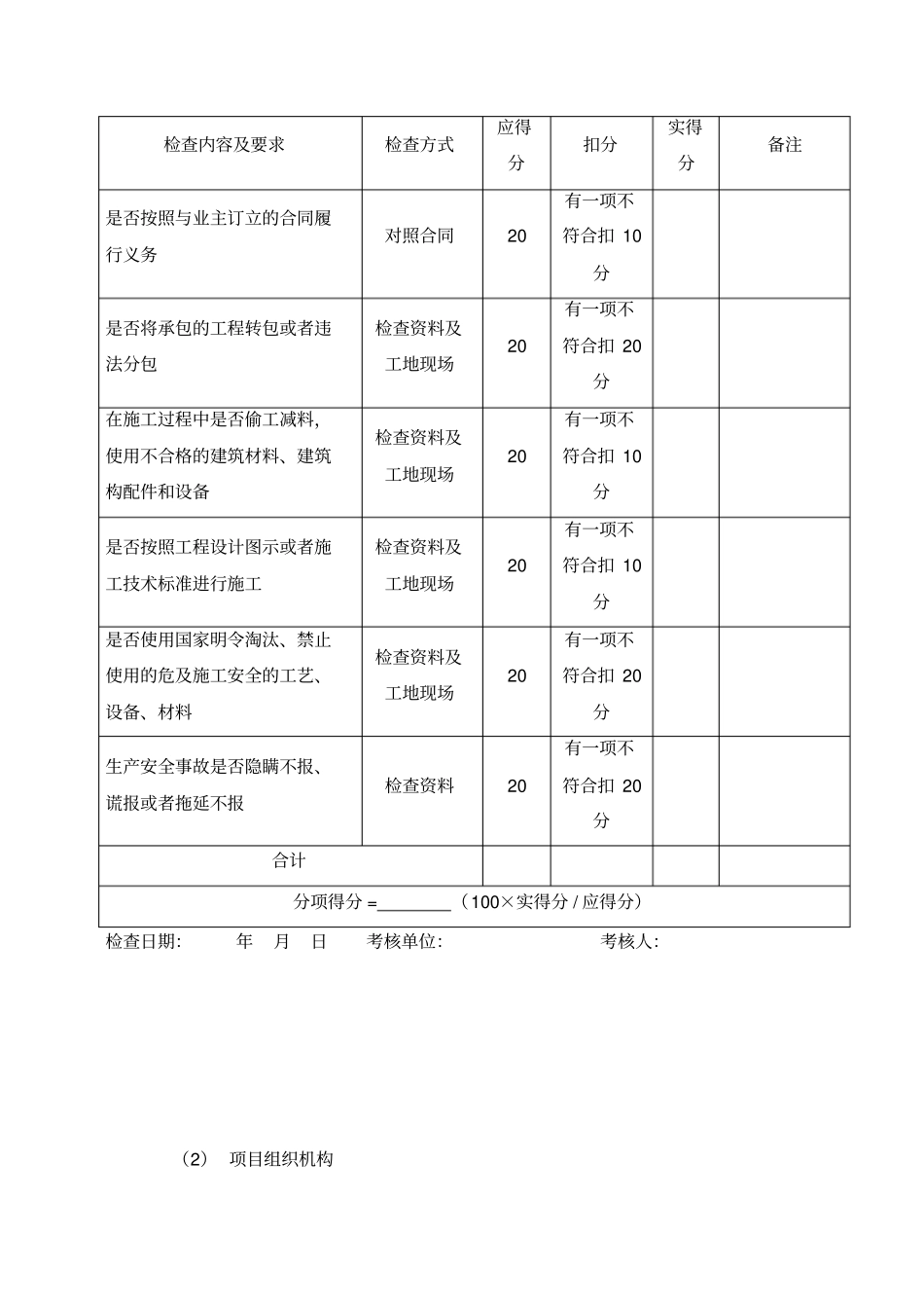 总包考核表分解_第2页