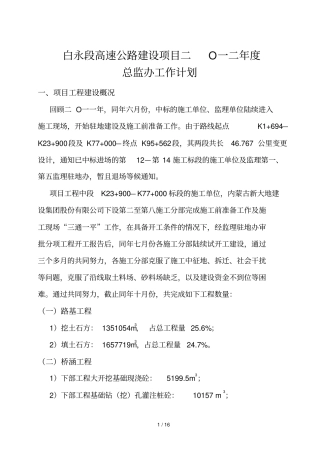 总监办工作完整计划书