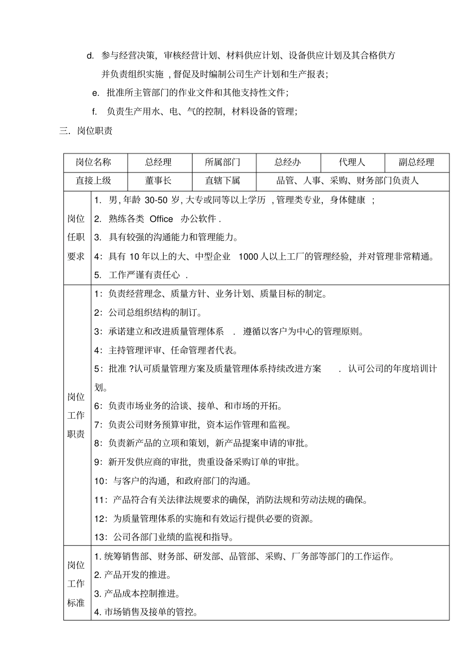 总经办岗位说明书_第2页