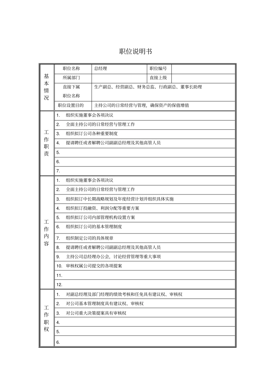 总经理_职位说明书_第1页