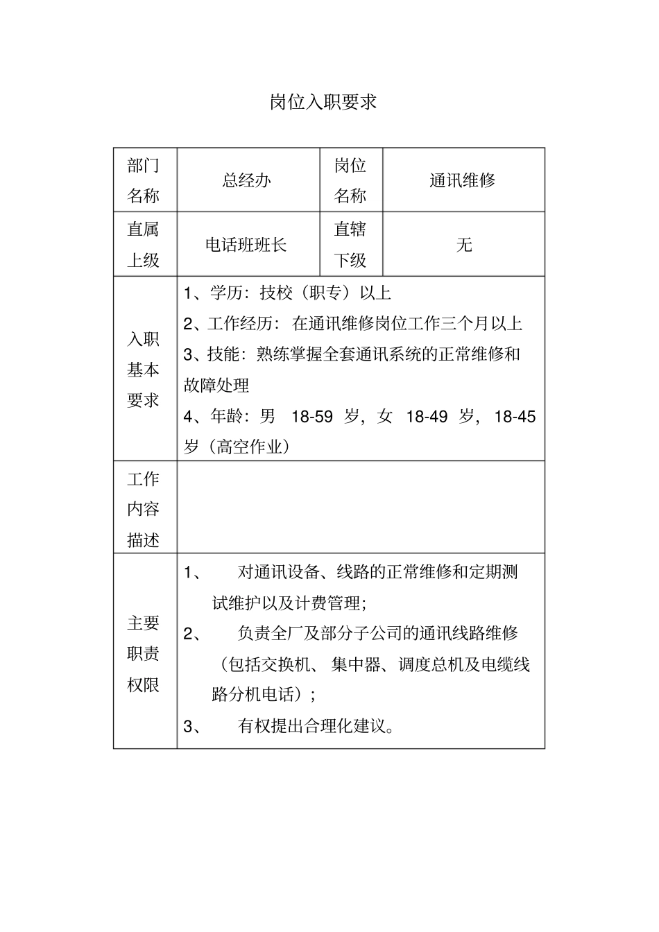 总经办岗位入职要求_第1页