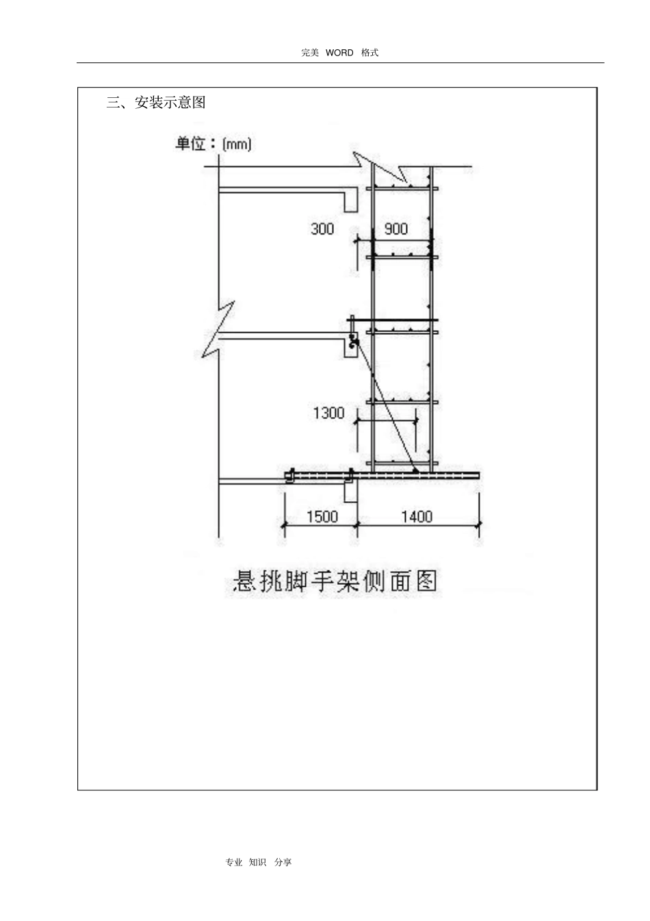 悬挑脚手架搭设技术交底记录大全_第2页