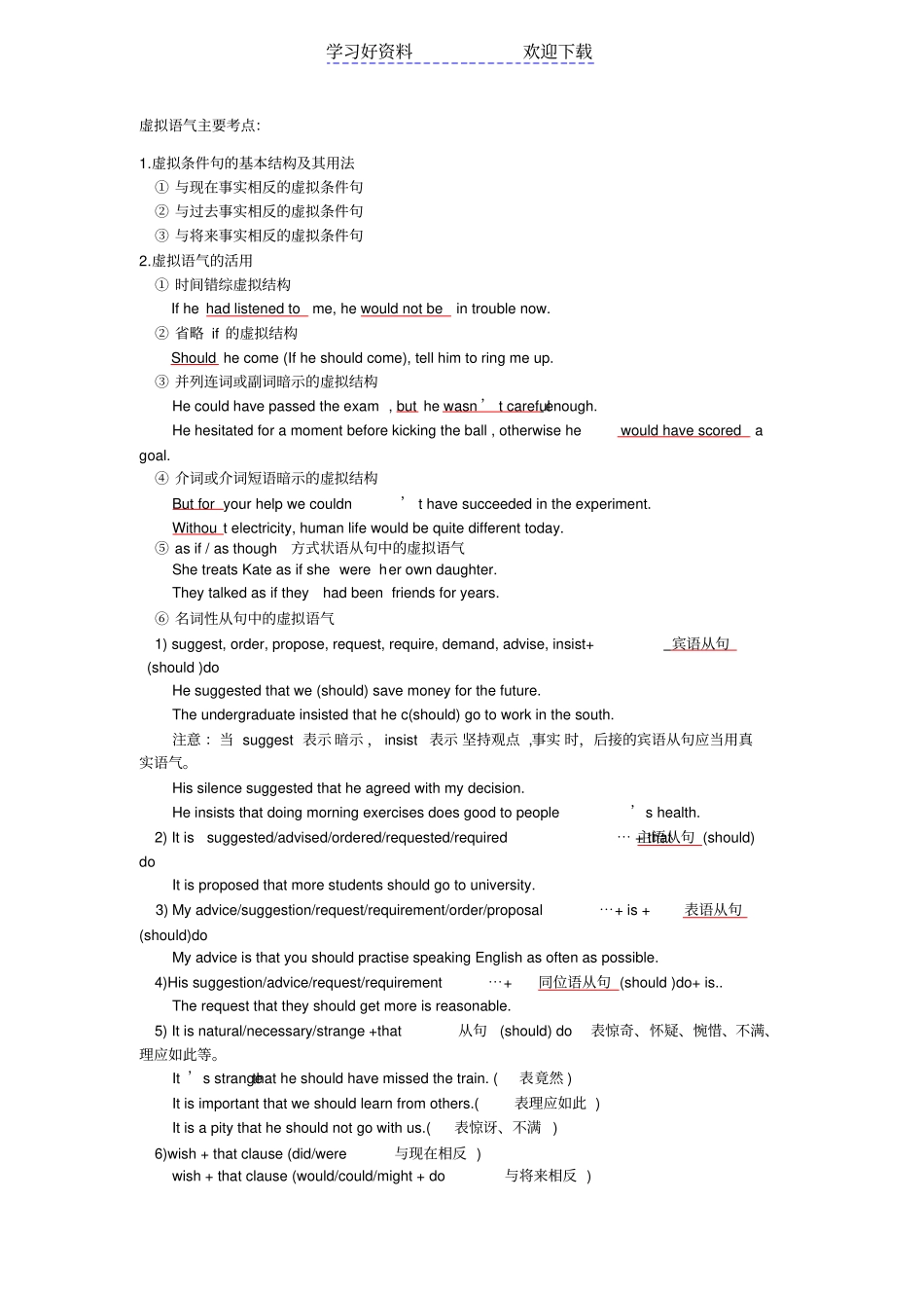 情态动词虚拟语气_第3页