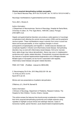 慢性获得性脱髓鞘性多发性神经病17系列