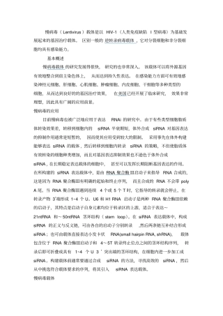 慢病毒转染手册研究