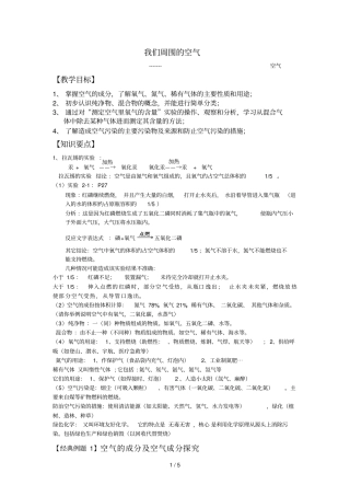 我们周围的空气--空气