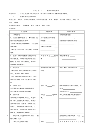 我们周围的空气-03氧气的试验室制法-03制取氧气并进行氧气的性质试验