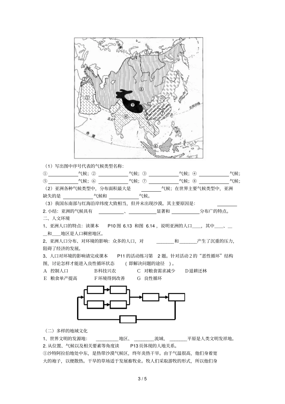 我们生活大洲---亚洲学案_第3页