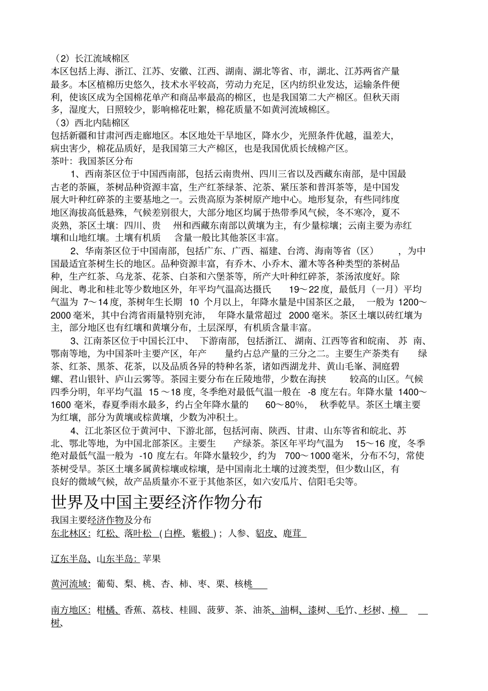 我国主要经济作物分布_第2页