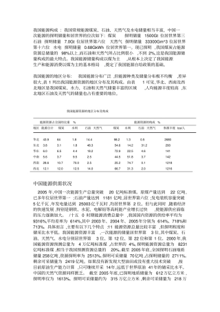我国能源构成资料