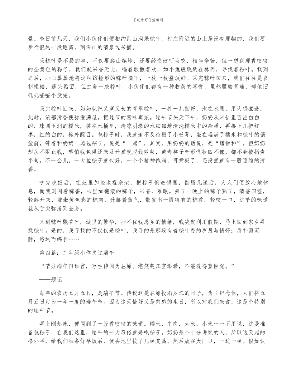 二年级小作文过端午_第3页