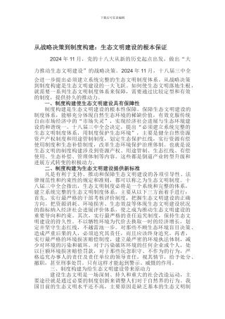 从战略决策到制度构建