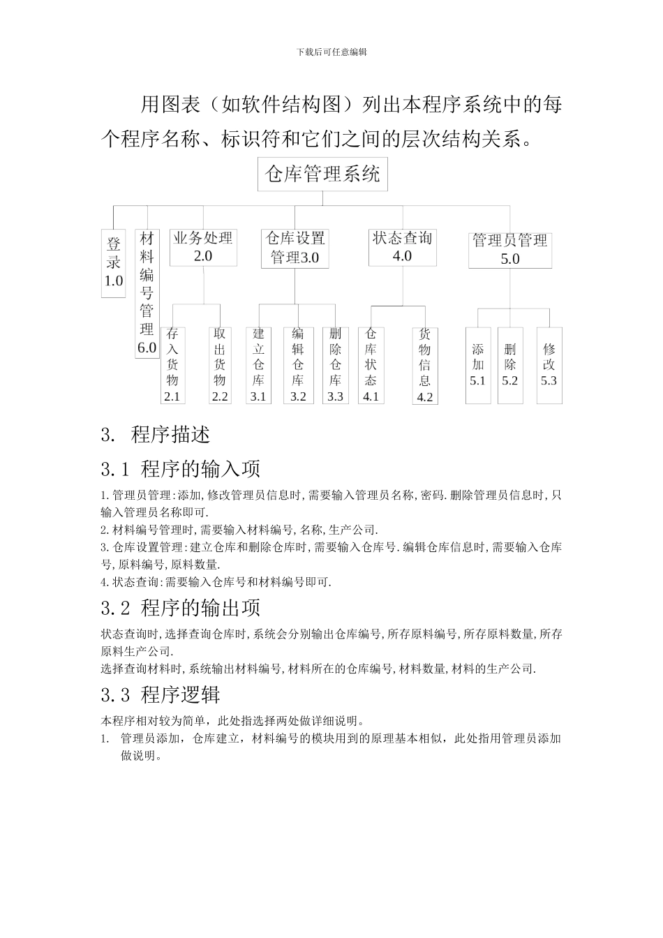 仓库管理系统总体详细设计----_第2页