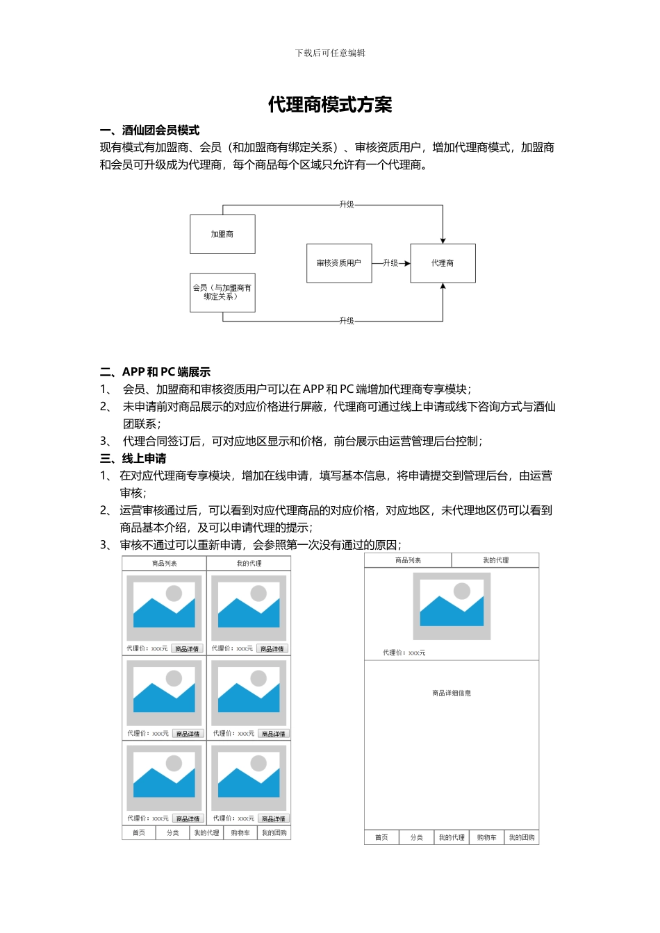 代理商模式方案_第1页