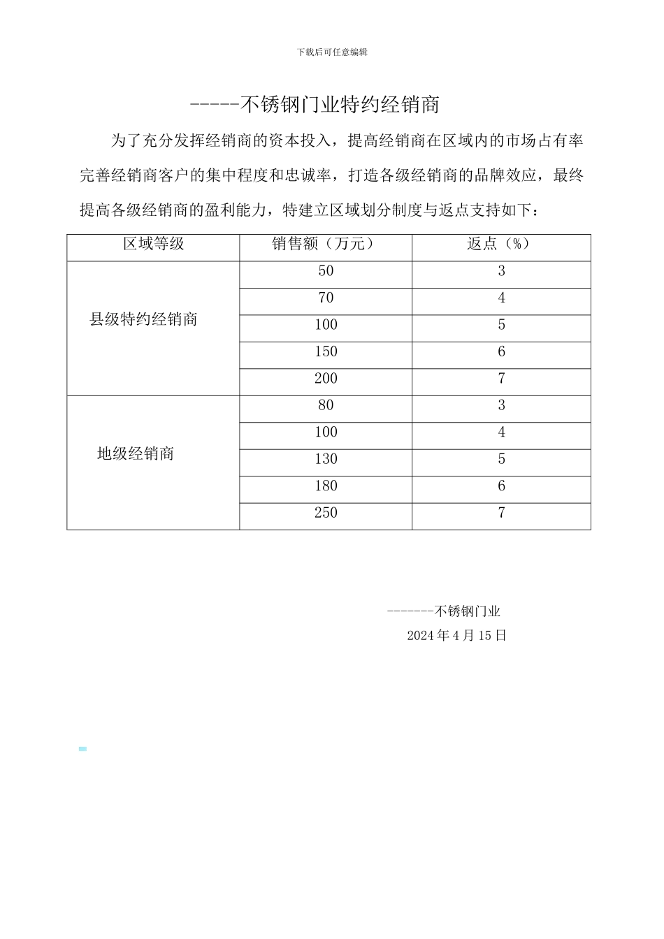 代理商销售合作协议_第3页