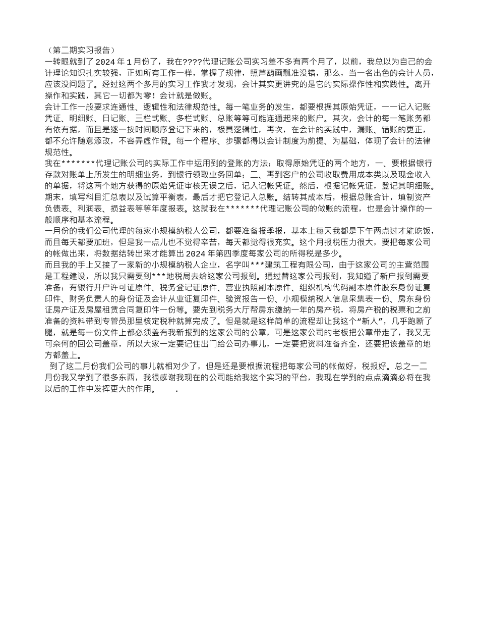 代理记账实习报告总结_第3页