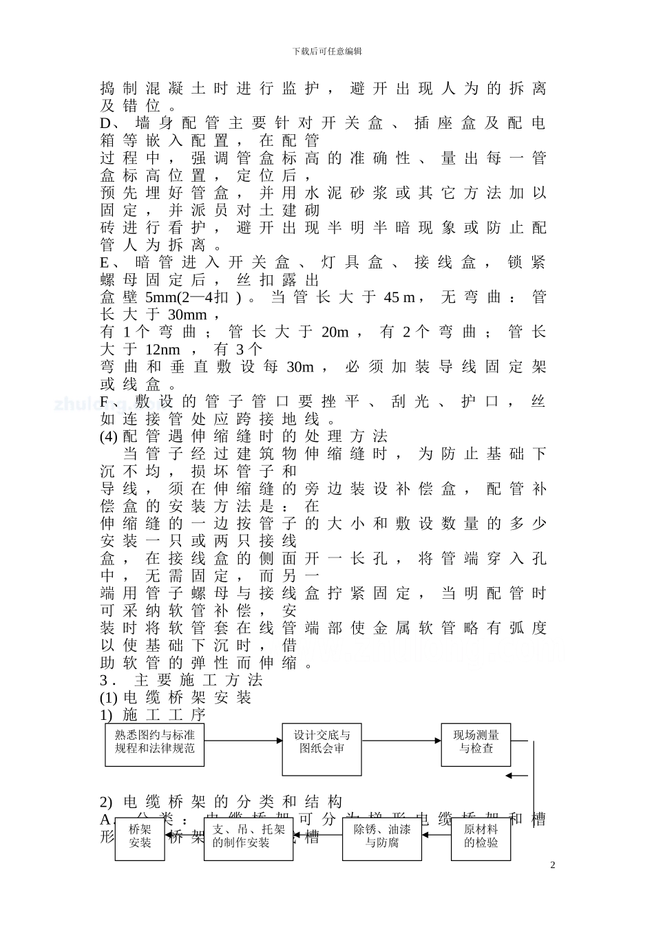 低压电气及照明施工方案p_第2页