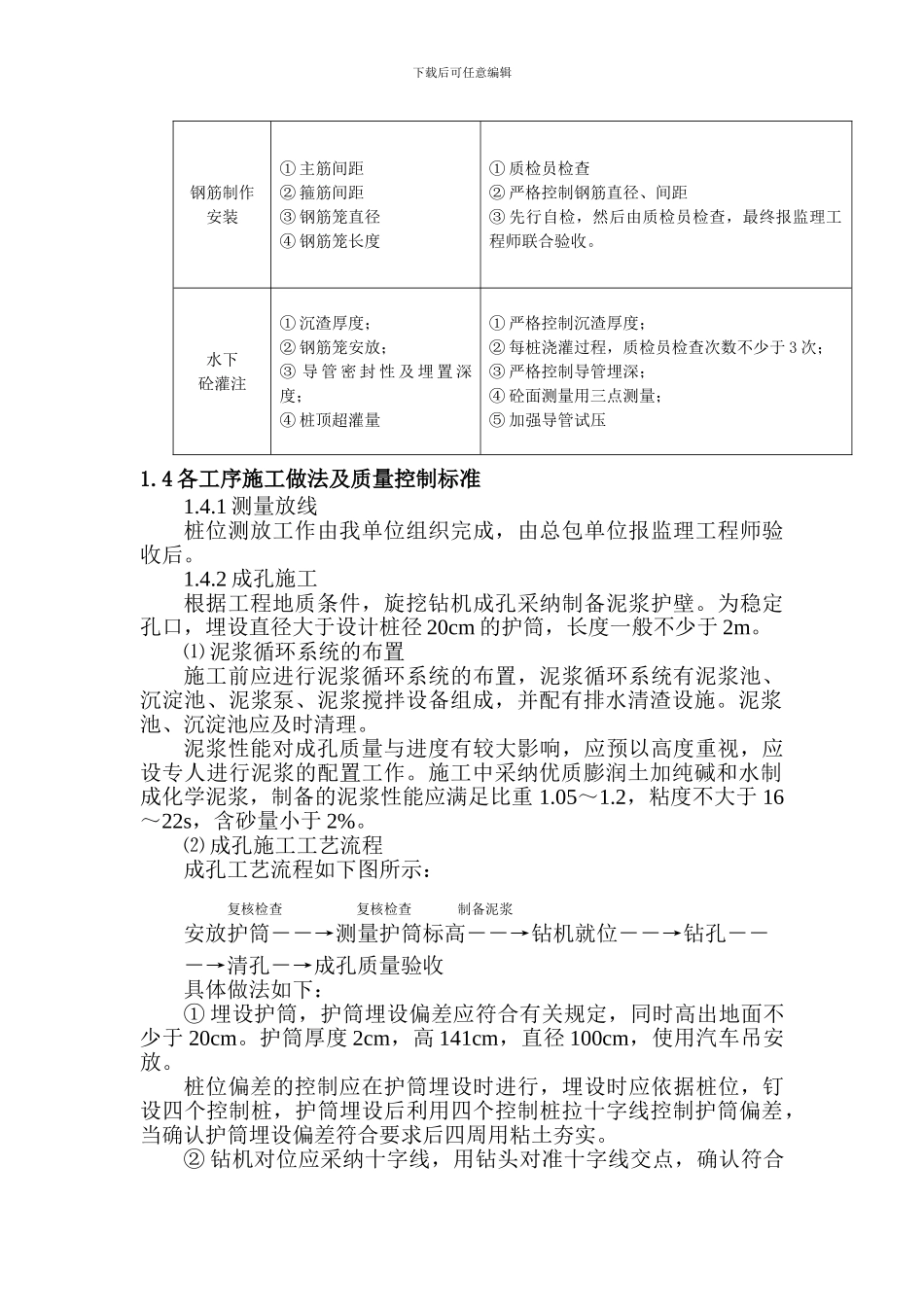 侧线桩施工方案报监理_第2页