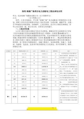 保利南湖广场电力合同
