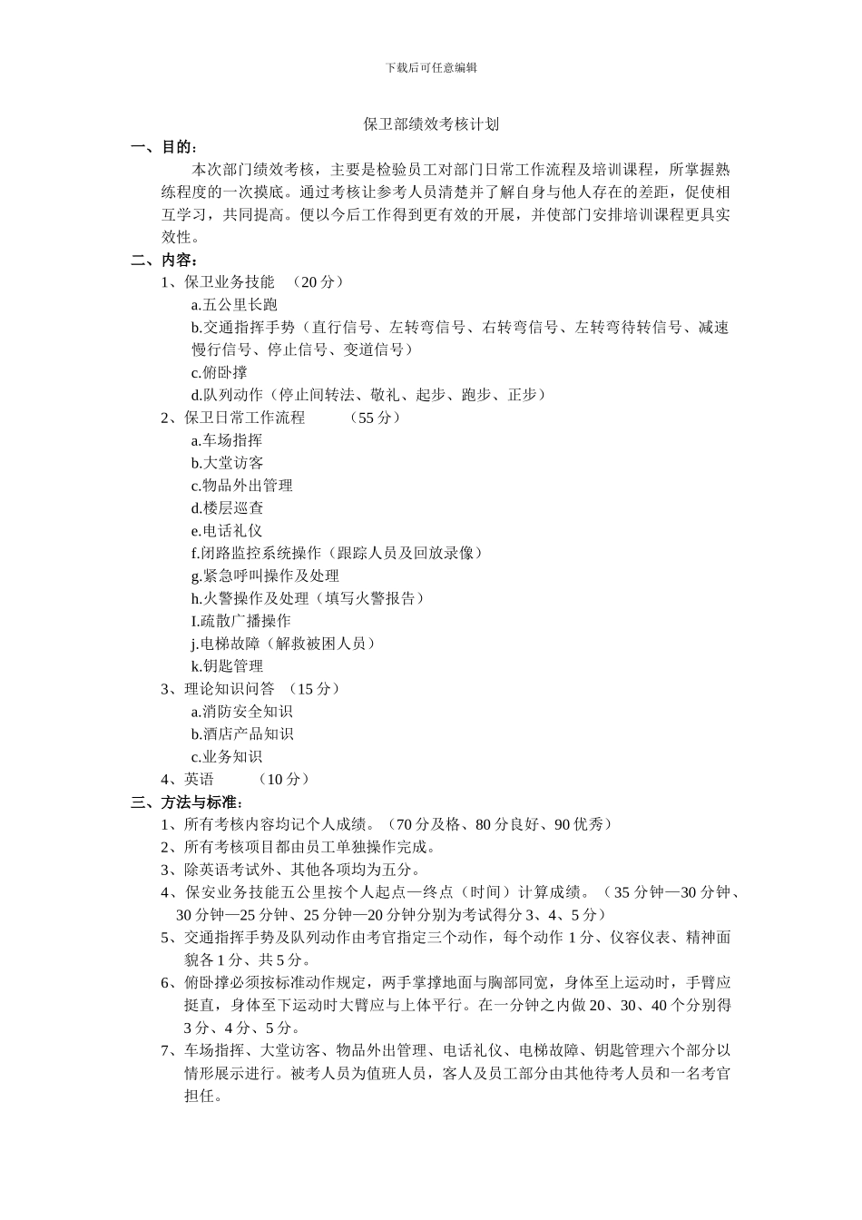 保卫部绩效考核_第1页