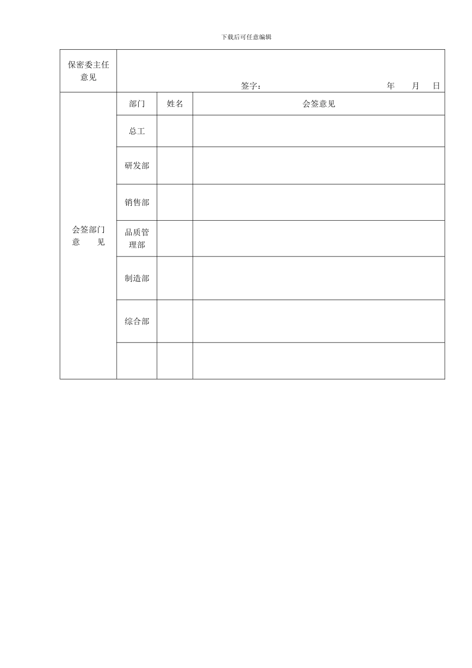 保密管理制度制定审批表及修订单202409_第2页