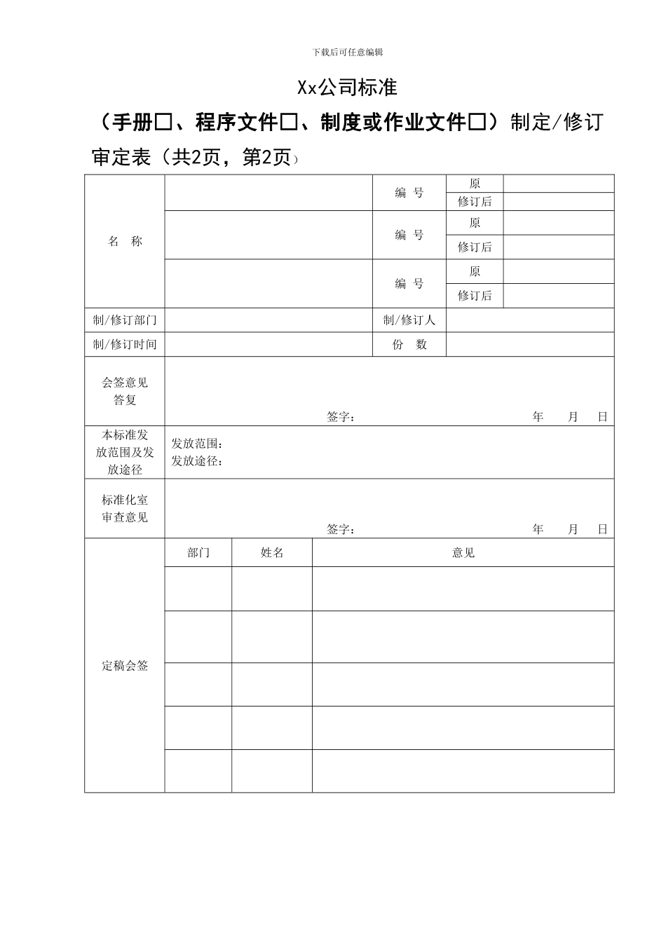 保密管理制度制定审批表及修订单202409_第3页