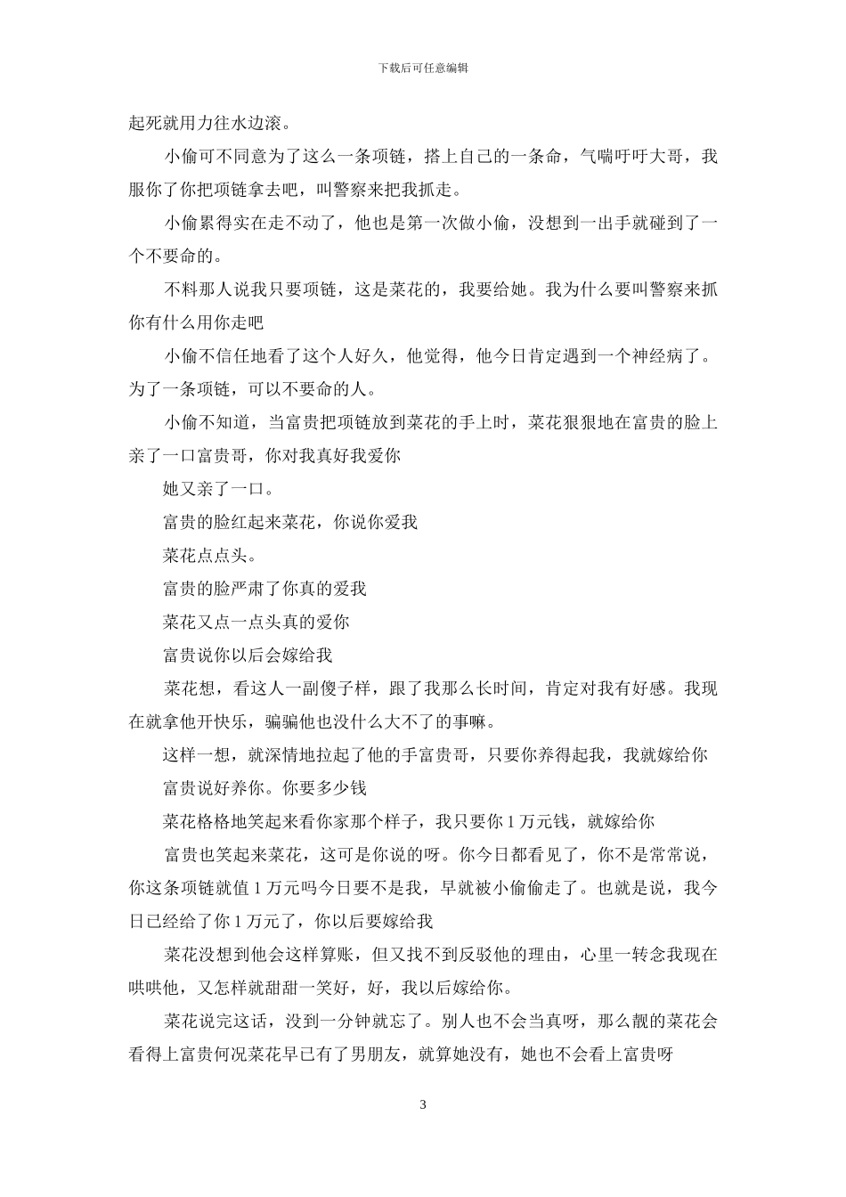 傻子说没有的故事_第3页