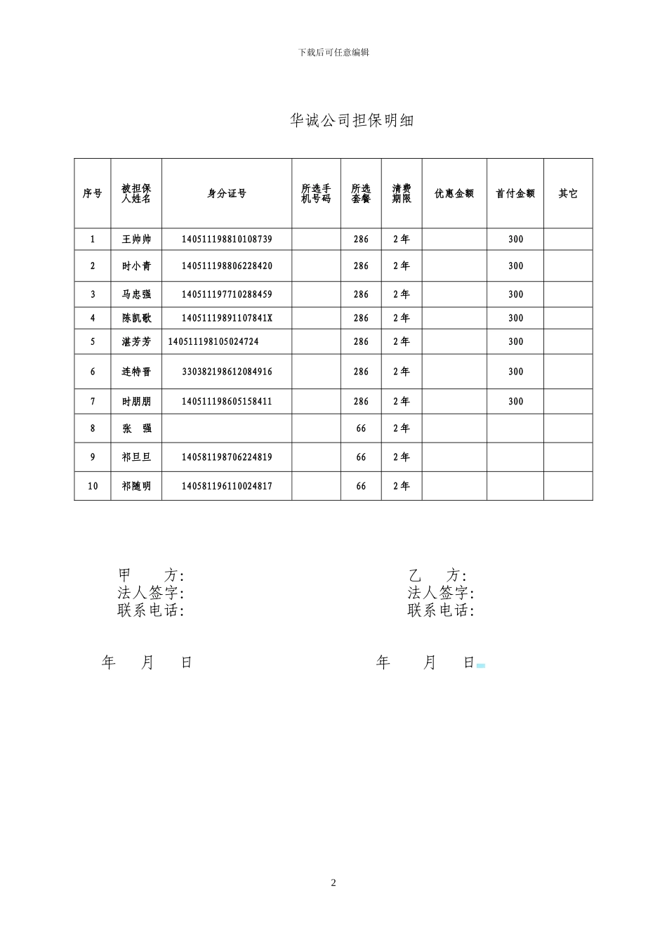 免除担保责任协议书_第2页