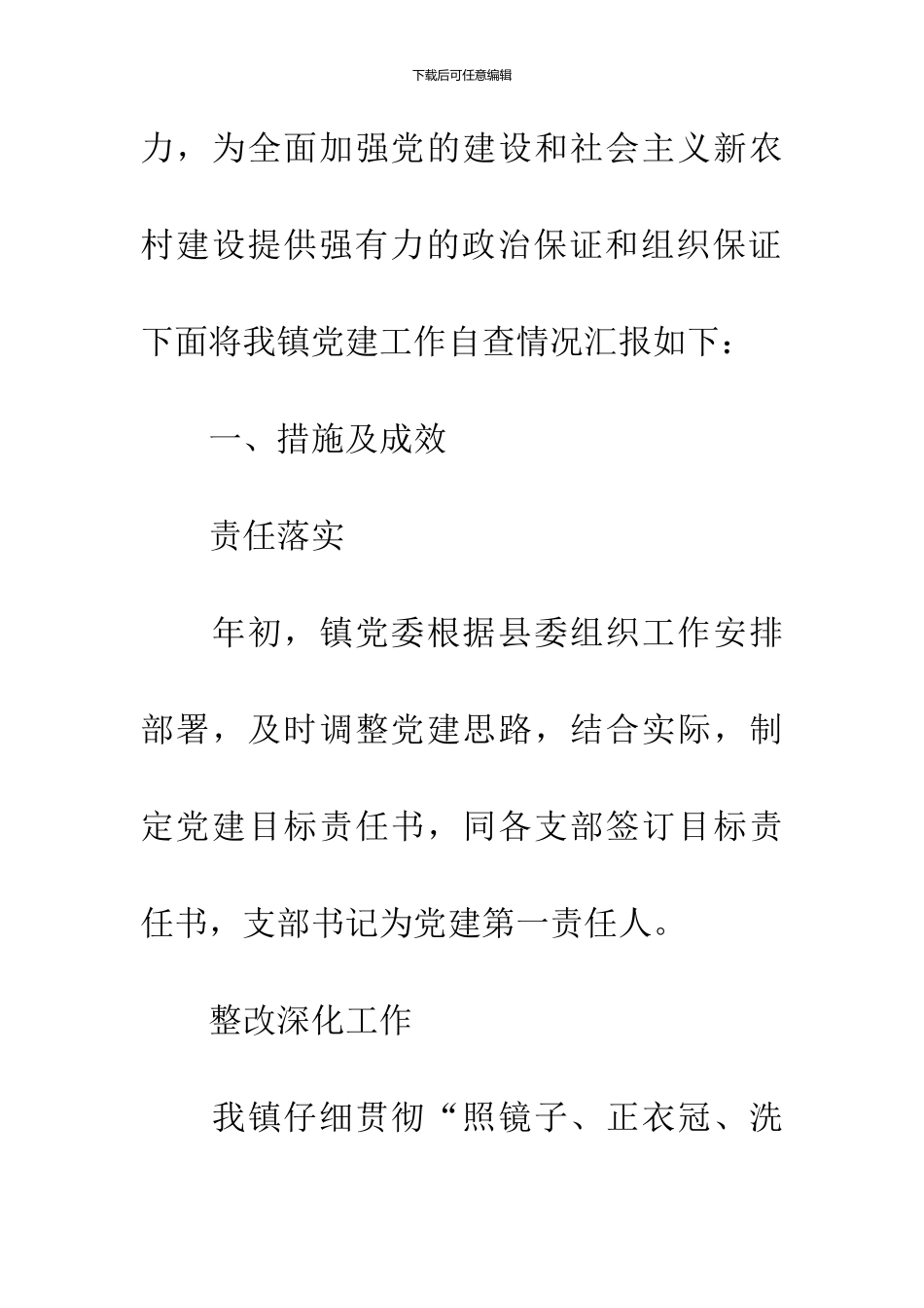 党建工作专项检查自查报告_第2页