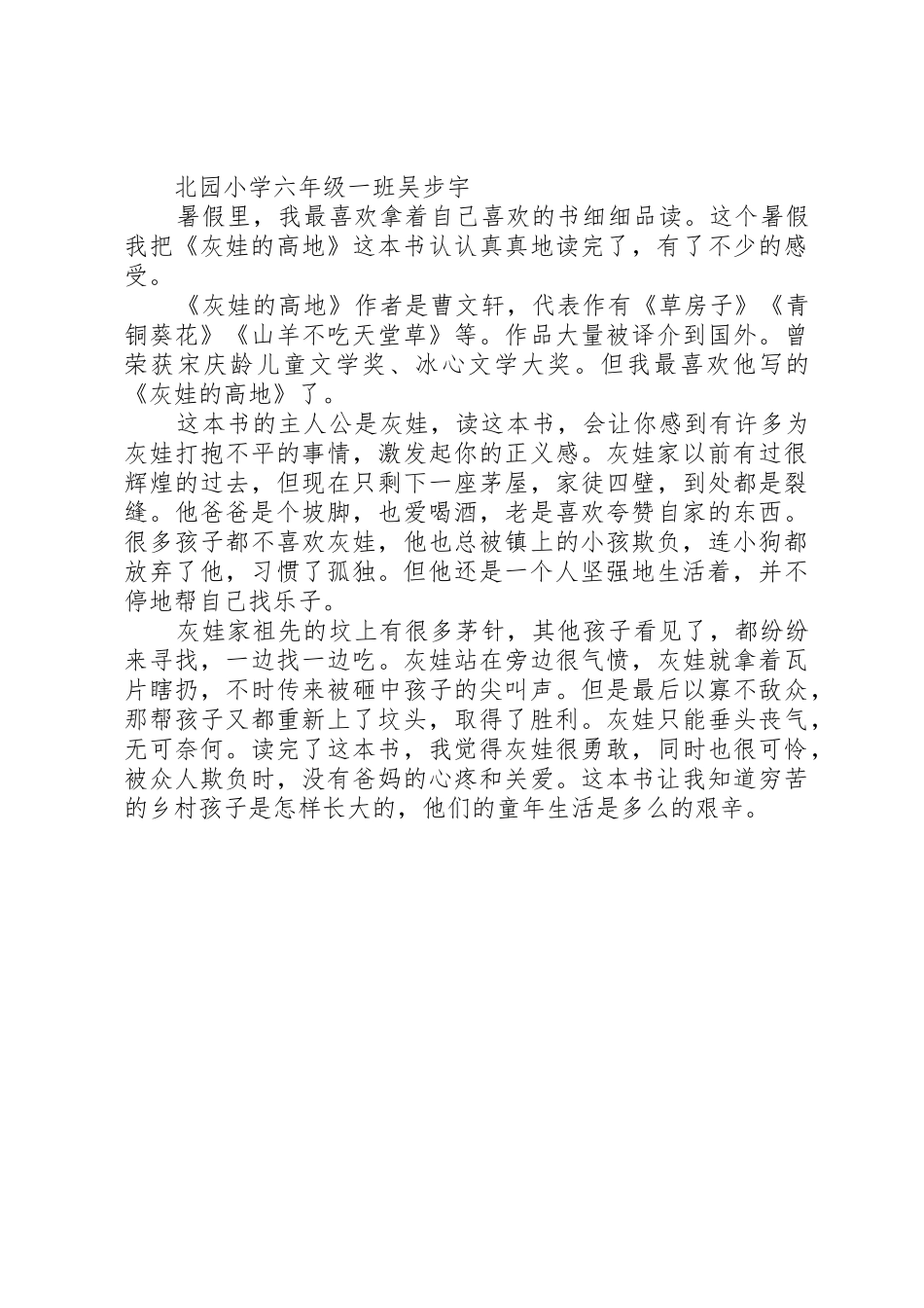 灰娃的高地读后感_第2页