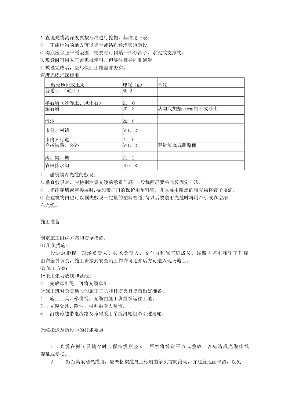 通信光纤施工方案书_第3页