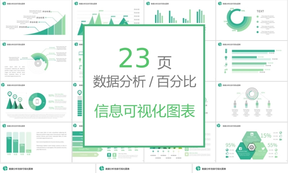 数据分析百分比信息可视化视图