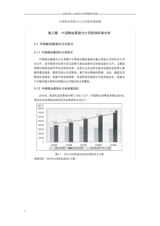 中国移动莫旗分公司市场营销策略_图文