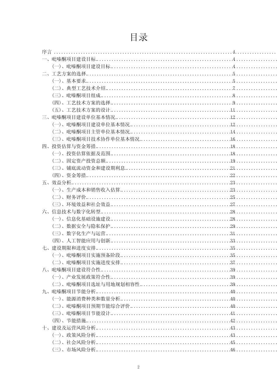 2023年吡嗪酮项目风险可行性方案_第2页