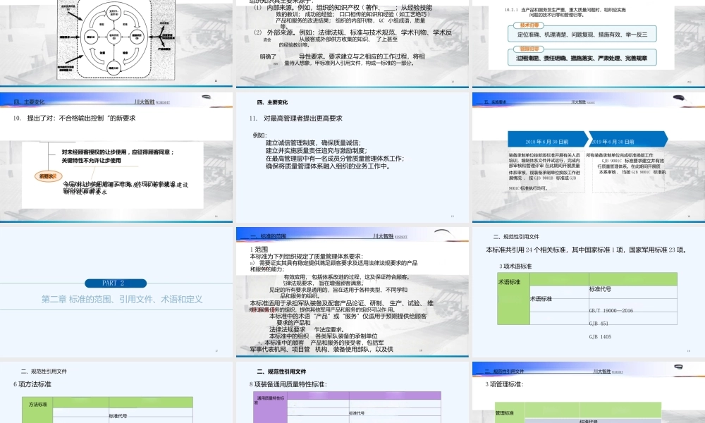 GJBC质量管理体系要求培训