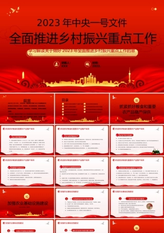 全面推进乡村振兴重点工作