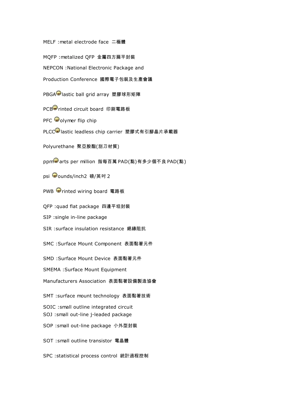 SMT专业术语_第2页