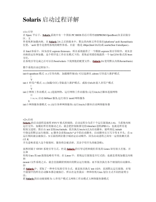 Solaris启动过程详解