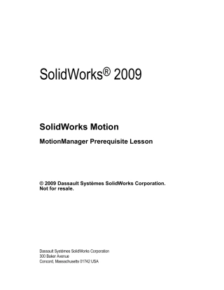 SolidWorksMotion