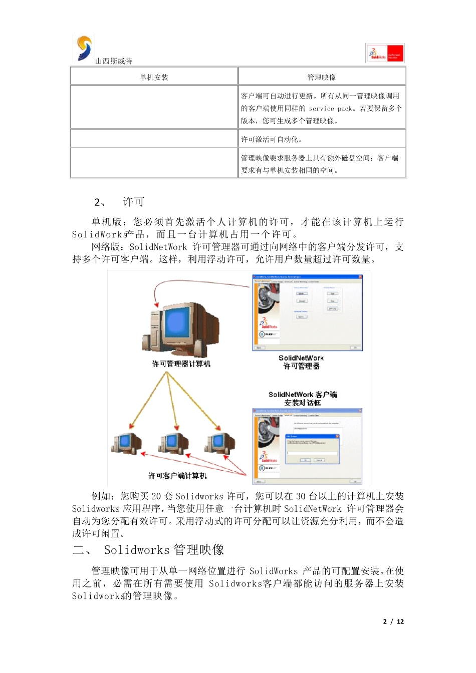 Solidworks网络版的安装与使用_第2页