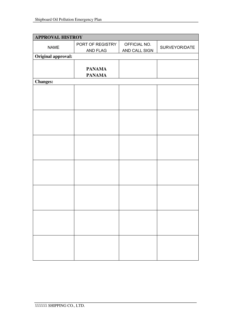 SOPEP船舶油污应急计划_第2页