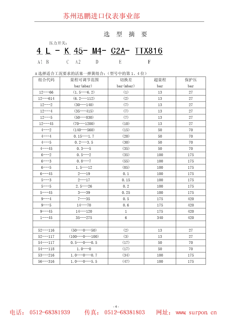 SOR压力开关,SOR液位开关_第3页