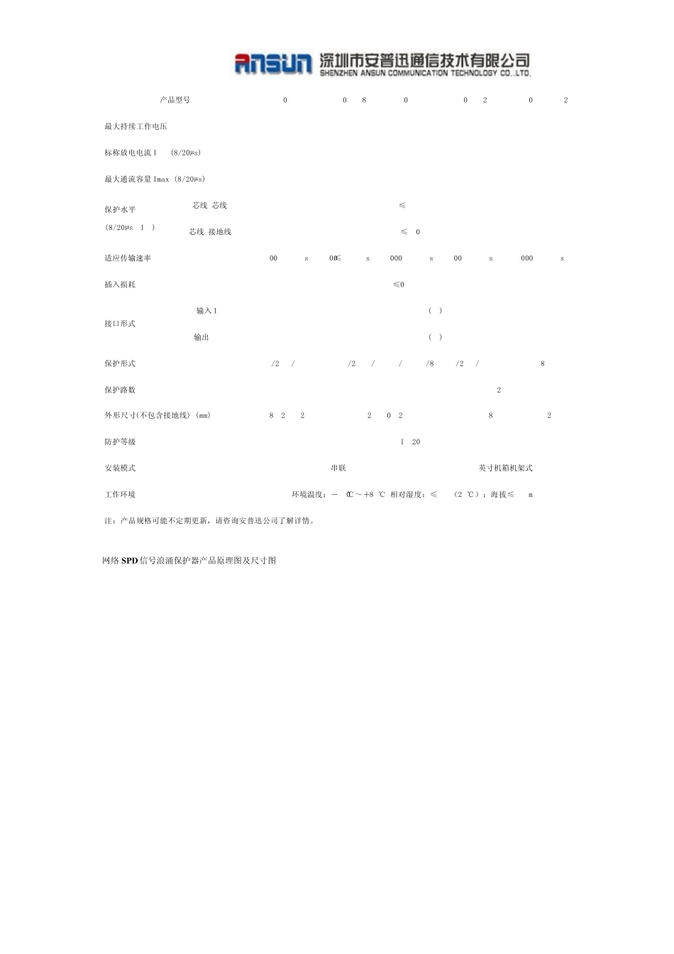 SPD信号浪涌保护器参数及选型_第3页